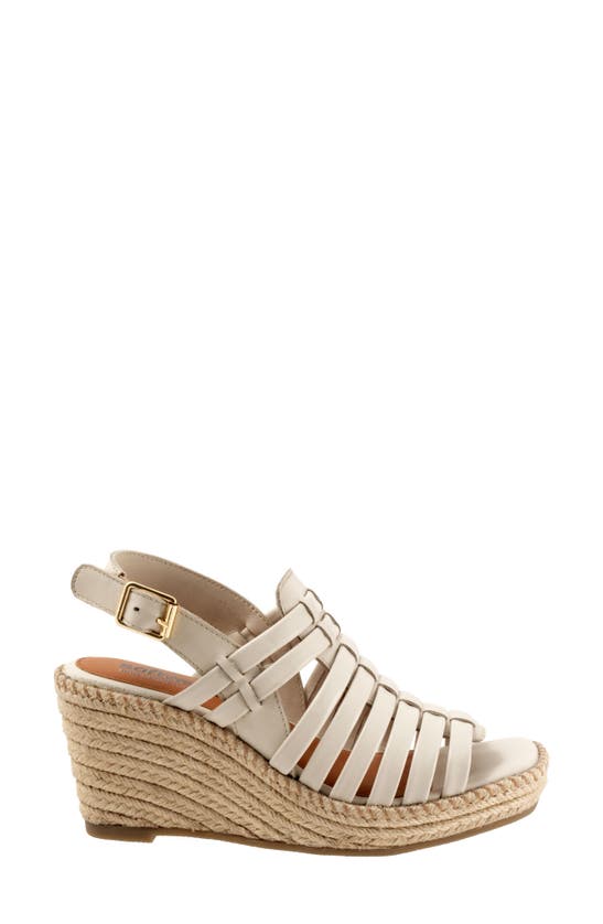 Softwalk Havana Slingback Espadrille Platform Wedge Sandal In Ivory