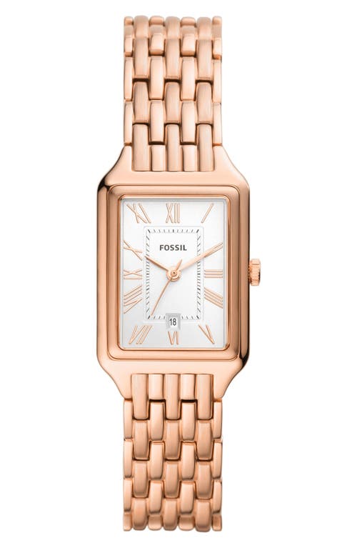 Fossil Raquel Bracelet Watch, 23mm in Rose Gold at Nordstrom