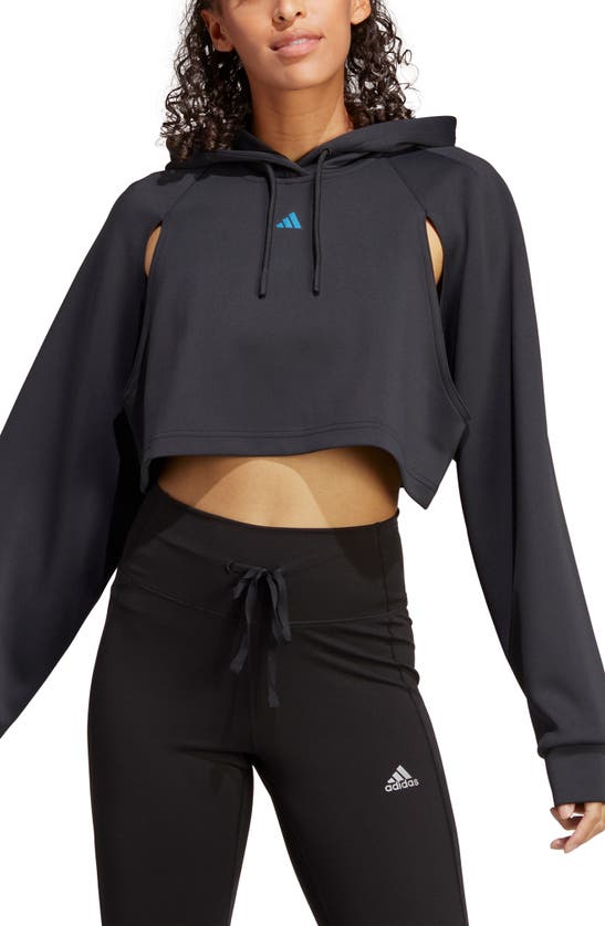 Adidas Originals Hiit Cutout Sweatshirt In Black
