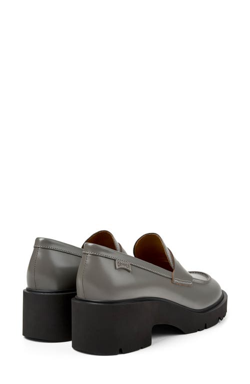 Shop Camper Milah Penny Loafer In Medium Gray