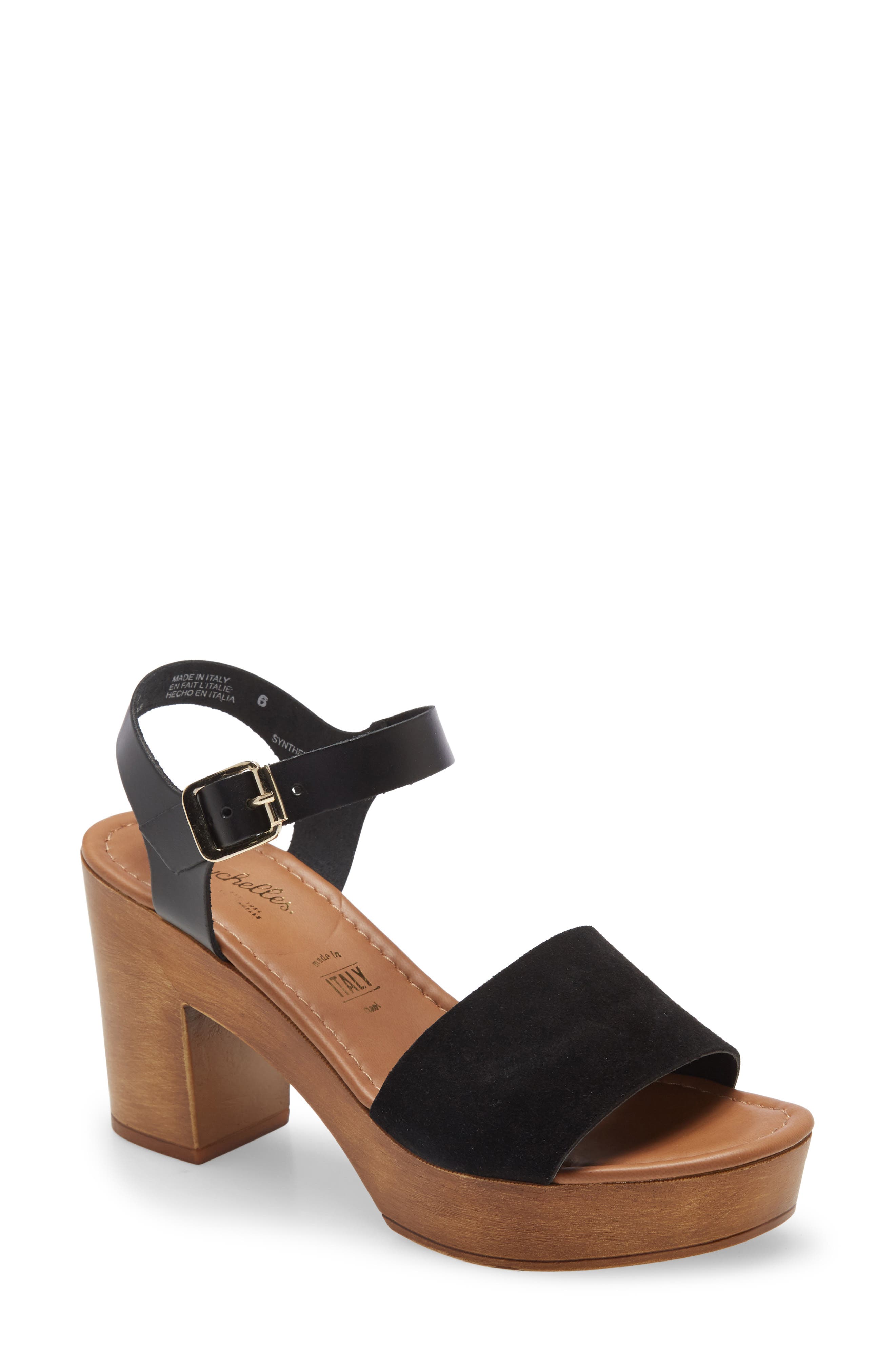 quarter strap platform sandal