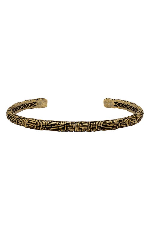 Men's Artisan Cuff Bracelet in Brass