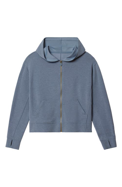 Shop Rhone Dreamglow Full Zip Hoodie In Blue Shadow