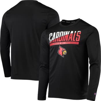 Louisville Cardinals Fanatics Branded Women's Campus Long Sleeve V-Neck T- Shirt - Black
