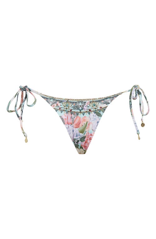 Shop Camilla Petal Promise Land Crystal Embellished String Bikini Bottoms