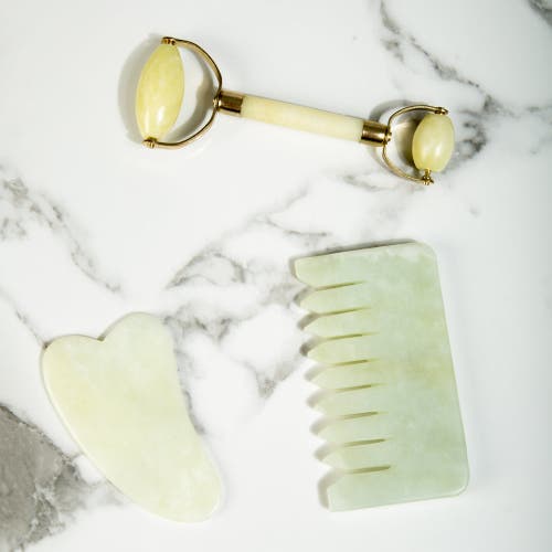 WHITE LOTUS BEAUTY WHITE LOTUS BEAUTY PREMIUM DOUBLE JADE ROLLER 