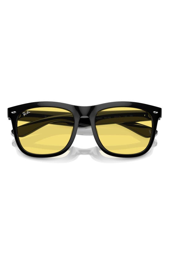 Shop Ray Ban Square 57mm Sunglasses In Black