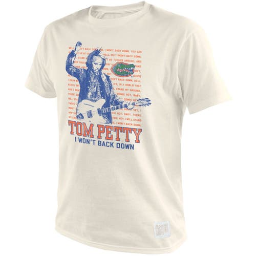 Men's Original Retro Brand Tom Petty White Florida Gators Vintage T-Shirt