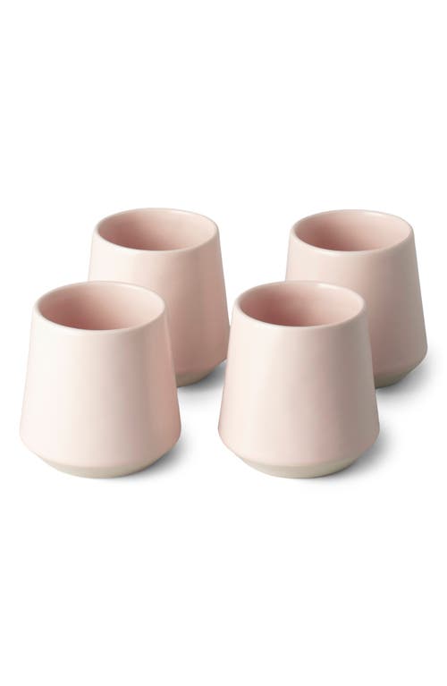 Shop Fable The Cups Set Of 4 Cups In Blush Pink