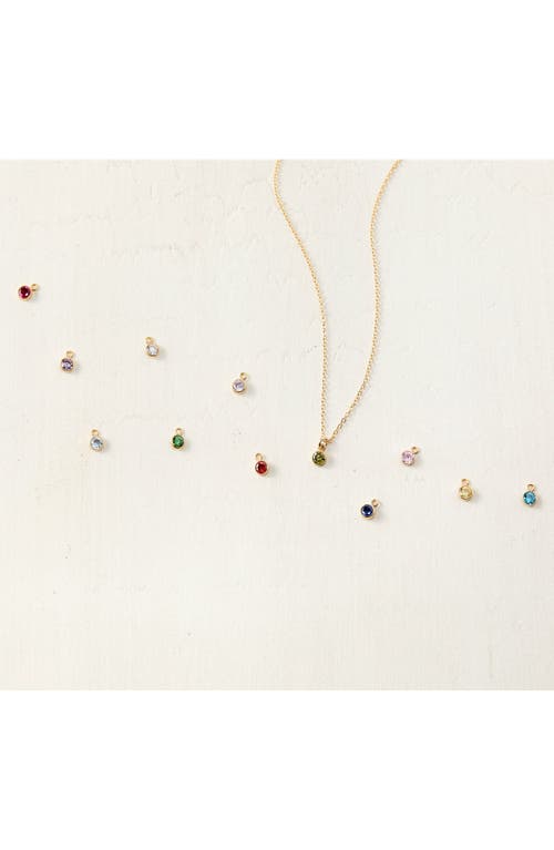 Shop Set & Stones Birthstone Charm Pendant Necklace In Gold/july