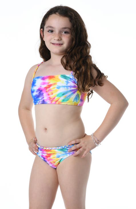 Kids' Tie Dye Two-Piece Swimsuit (Big Girl)