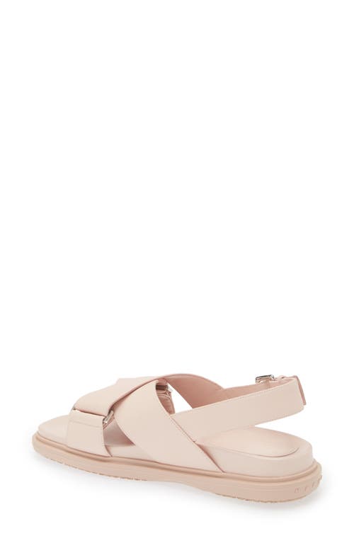 Shop Marni Fussbett Sandal In Ecru