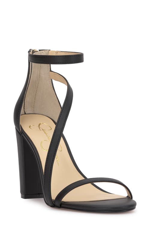 Shop Jessica Simpson Sloyan Ankle Strap Sandal In Black/black