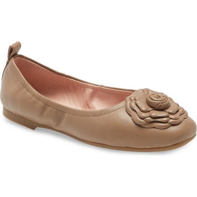 Taryn Rose Rosalyn Ballet Flat- Beige