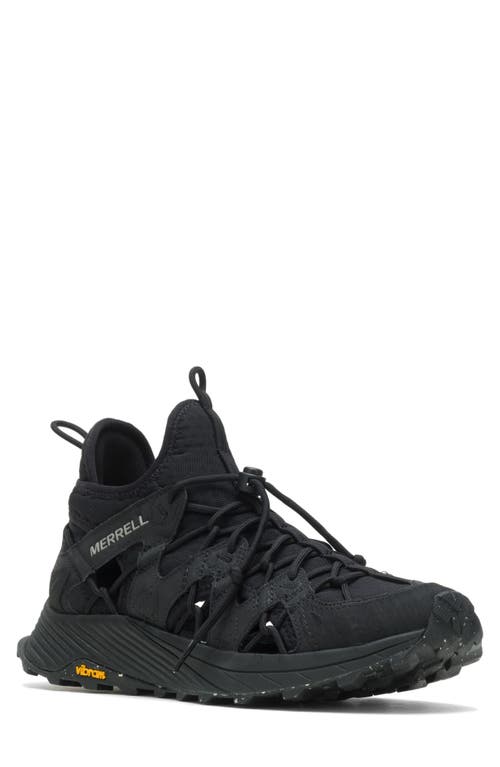 Merrell Moad Flight Sieve Trail Running Shoe in Triple Black