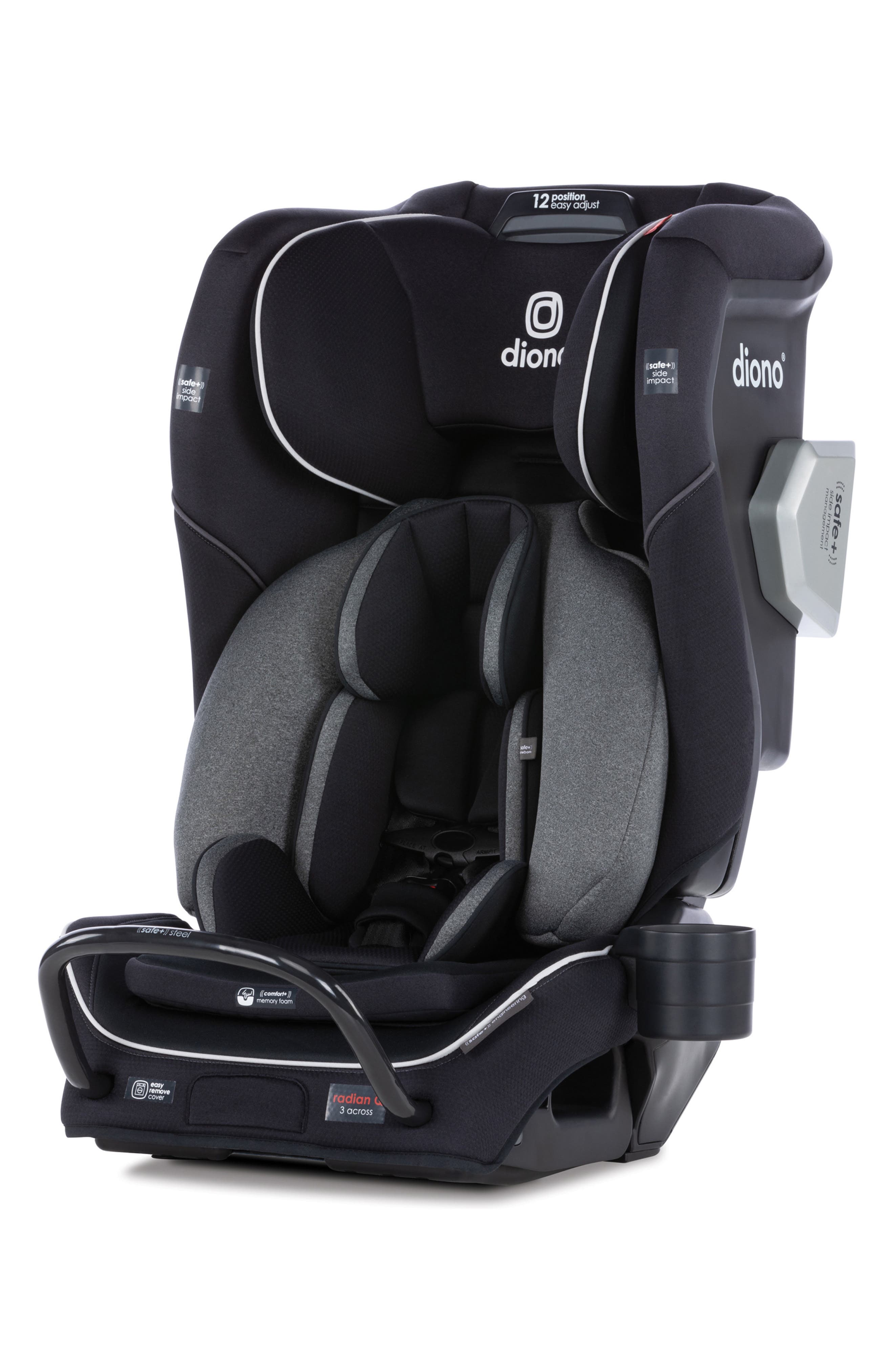 Diono radian(R) 3QXT All-in-One Convertible Car Seat in Black Jet