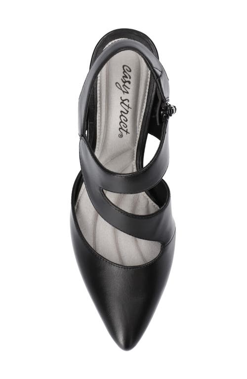 Easy Street Venue Strappy Pump In Black/gore