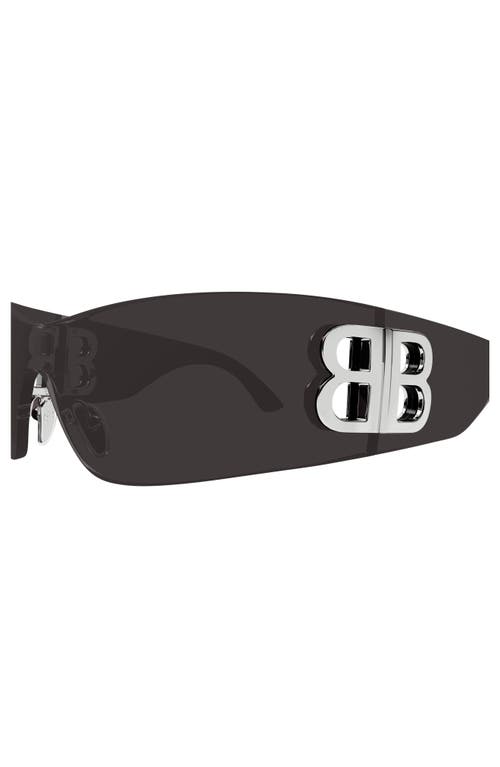 Shop Balenciaga 185mm Mask Sunglasses In Grey