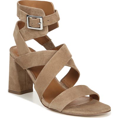 Sarto By Franco Sarto Tristan Strappy Block Heel Sandal- Brown