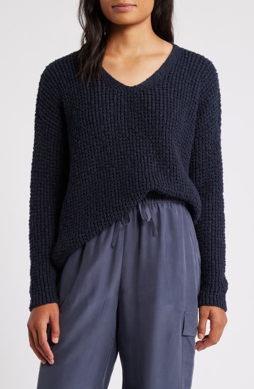 Shop Eileen Fisher Organic Cotton Sweater In Nocturne