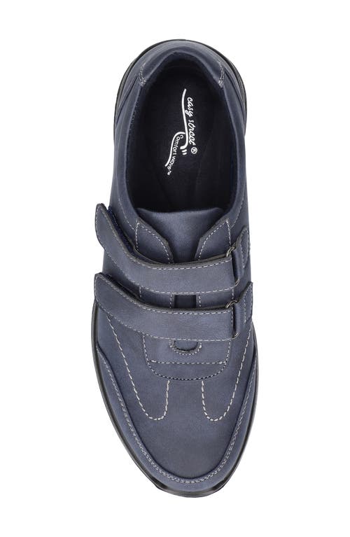 Shop Easy Street Sindy Strappy Sneaker In Navy