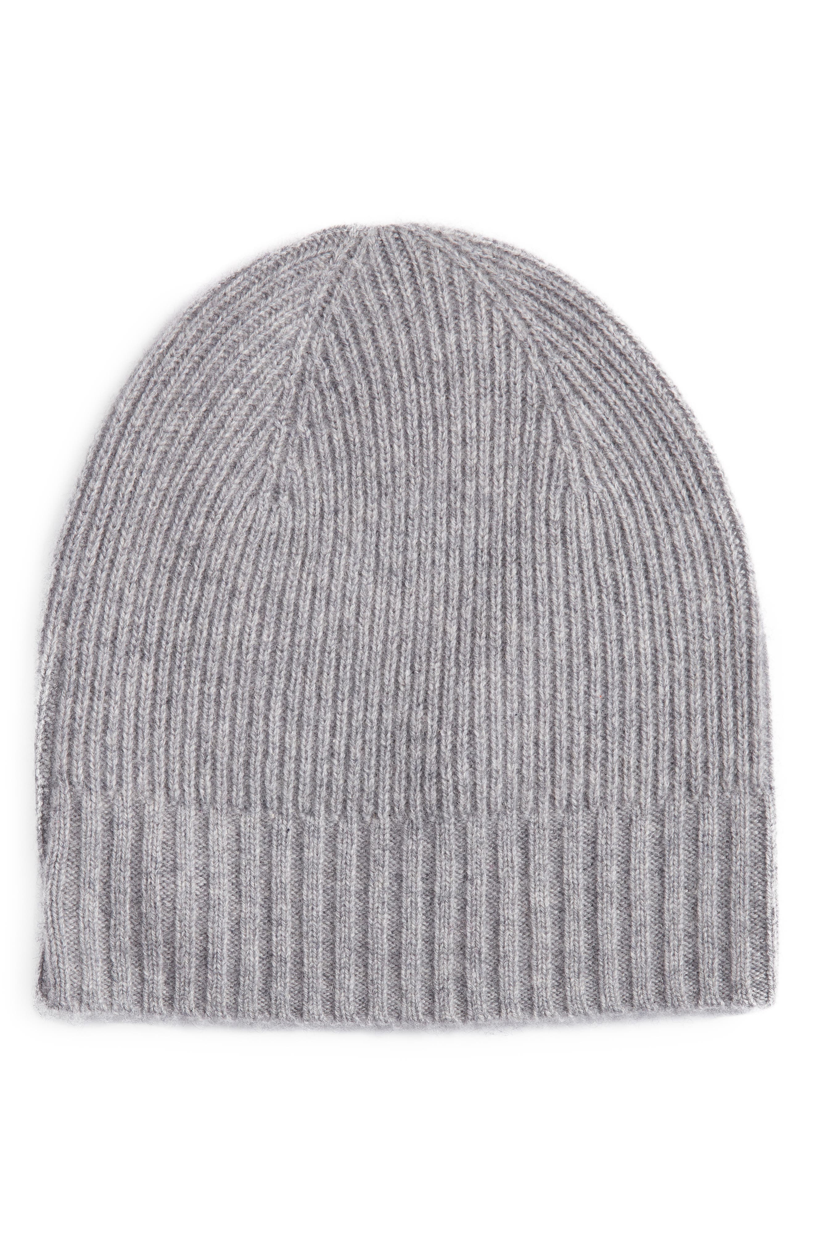 women's gray beanie