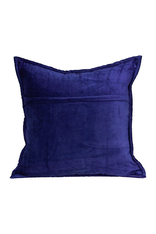 Parkland Collection Augusta Transitional Solid Quilted Pillow In Royal Blue