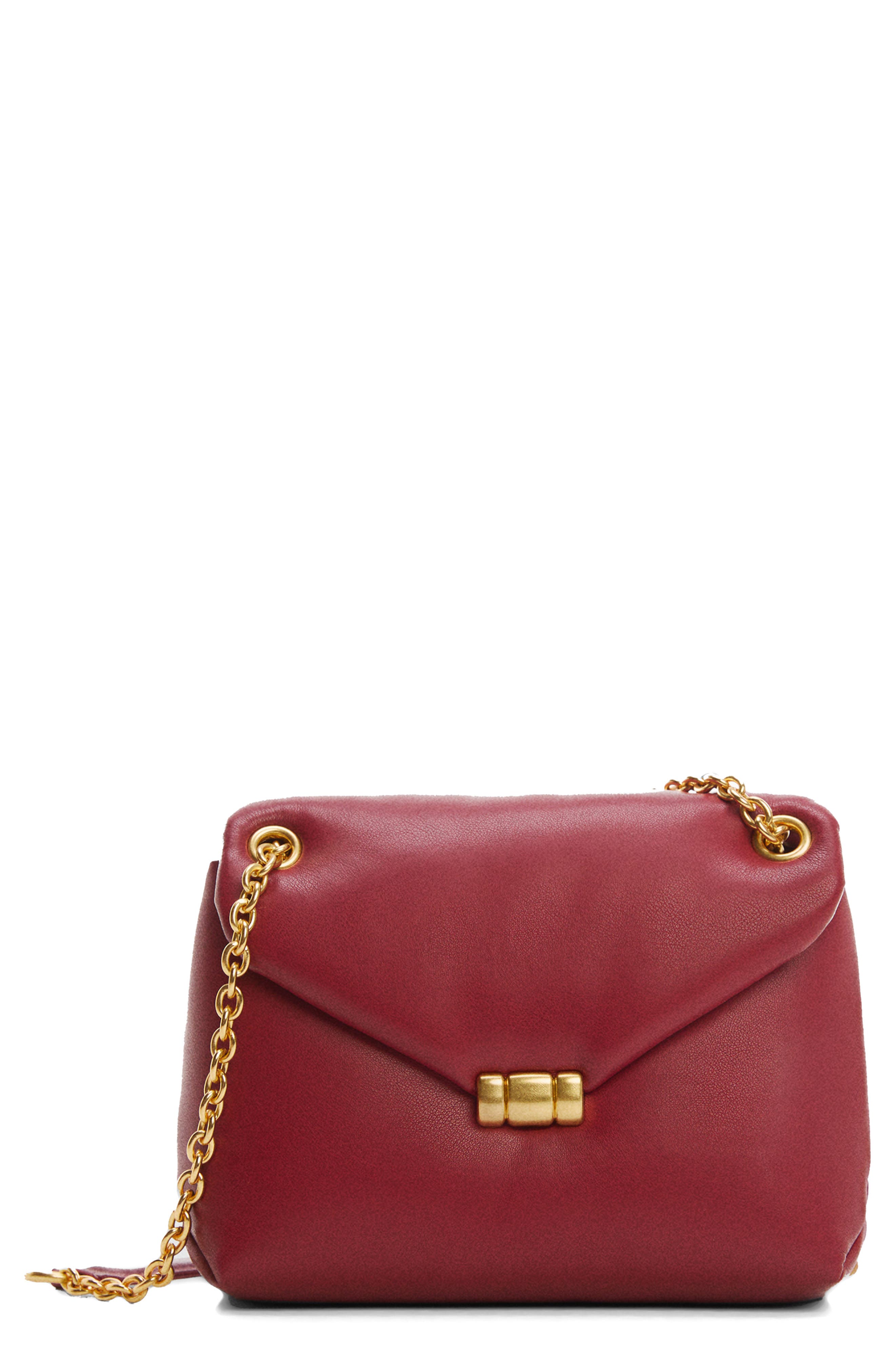 MANGO Chain Strap Faux Leather Shoulder Bag Nordstrom