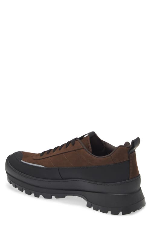Common Projects Low Top Leather Sneakers With Chunky Sole In Earth