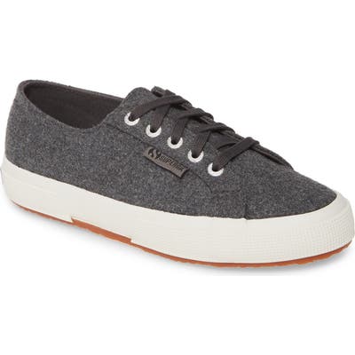 Superga 2750 Franelawoolw Low Top Sneaker, Grey