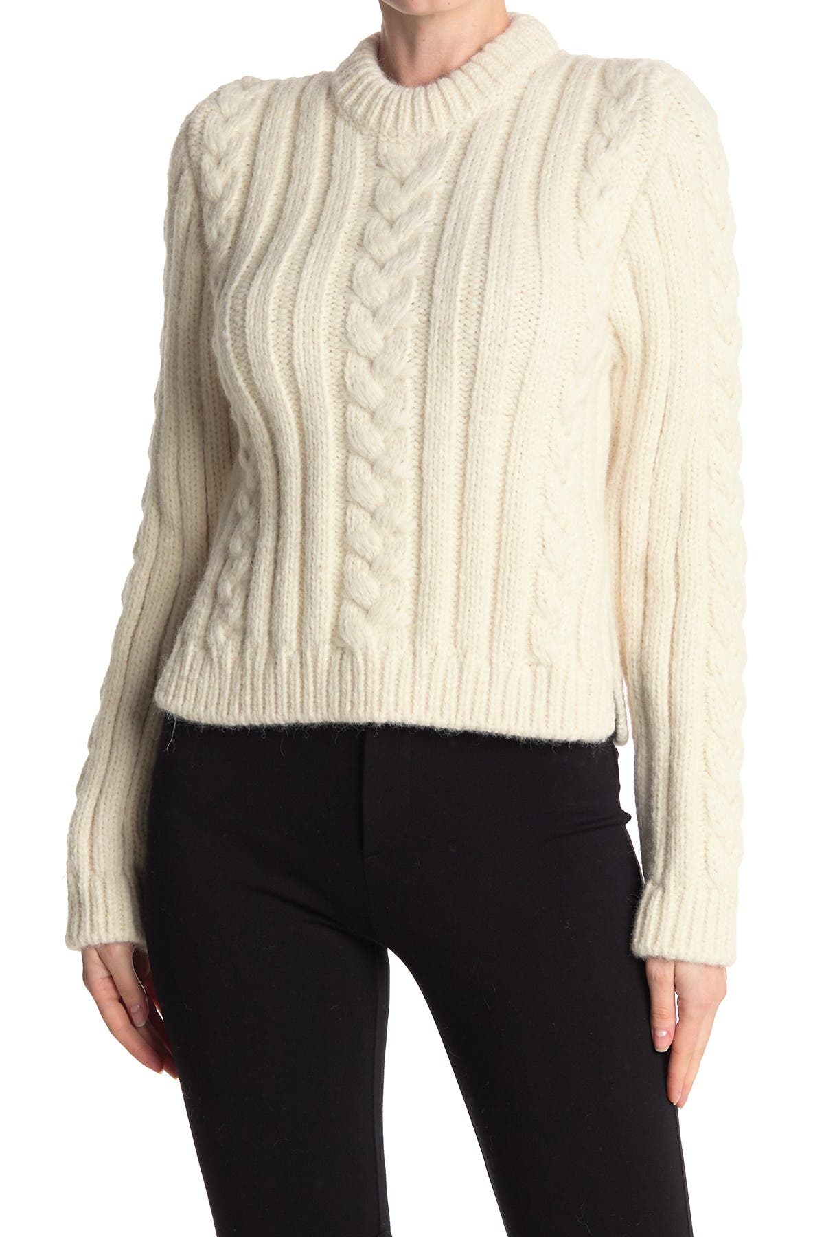 ganni cable knit