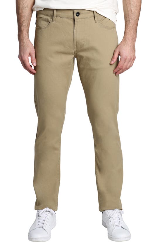 Jachs Straight Fit Stretch Cotton Flex Pants In Khaki | ModeSens