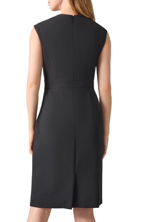 Kasper Sleeveless Stretch Sheath Dress In Black