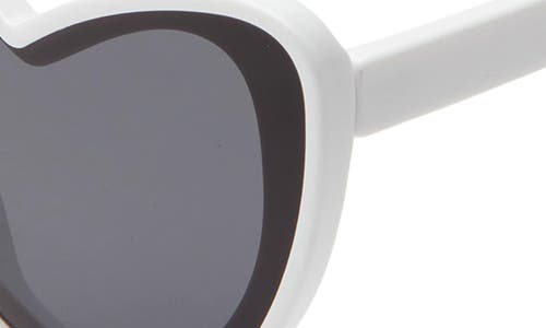 Shop Bp. 61mm Heart Sunglasses In White