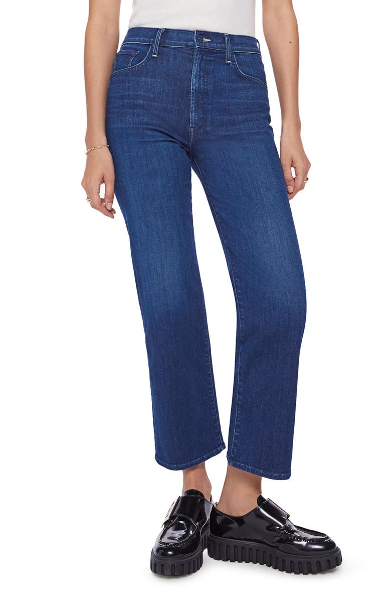 MOTHER The Rambler High Waist Ankle Straight Leg Jeans | Nordstrom