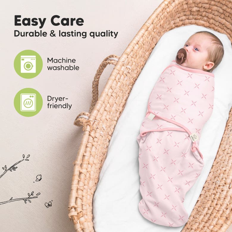 Keababies 3-pack Soothe Swaddle Wraps In Blossom