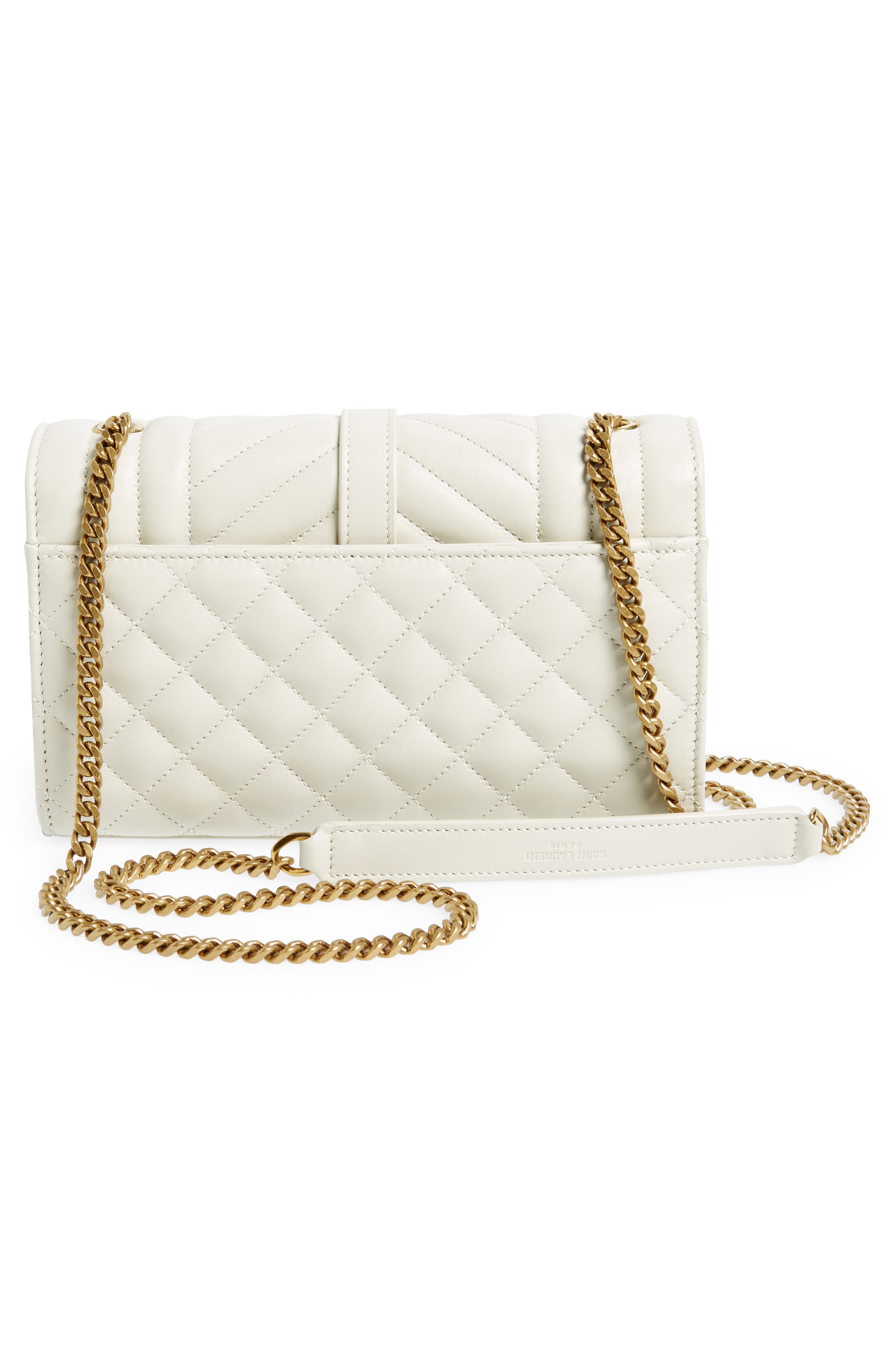 Saint Laurent Small Envelope Chain Strap Leather Shoulder Bag in