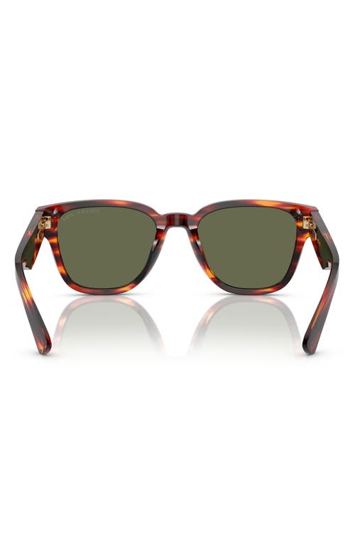 Shop Prada 54mm Polarized Pillow Sunglasses In Havana Red