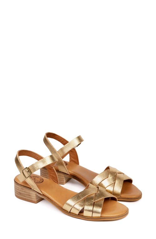 Penelope Chilvers Shepherdess Ankle Strap Sandal Gold at Nordstrom,