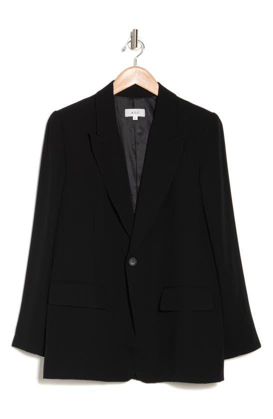 Shop A.l.c Bishop Ii Peak Lapel Blazer In Black