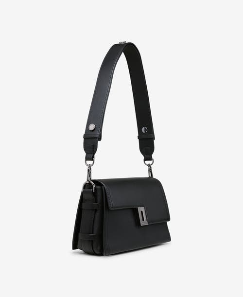 Shop Karl Lagerfeld Paris Addie Crossbody In Black/gunmetal