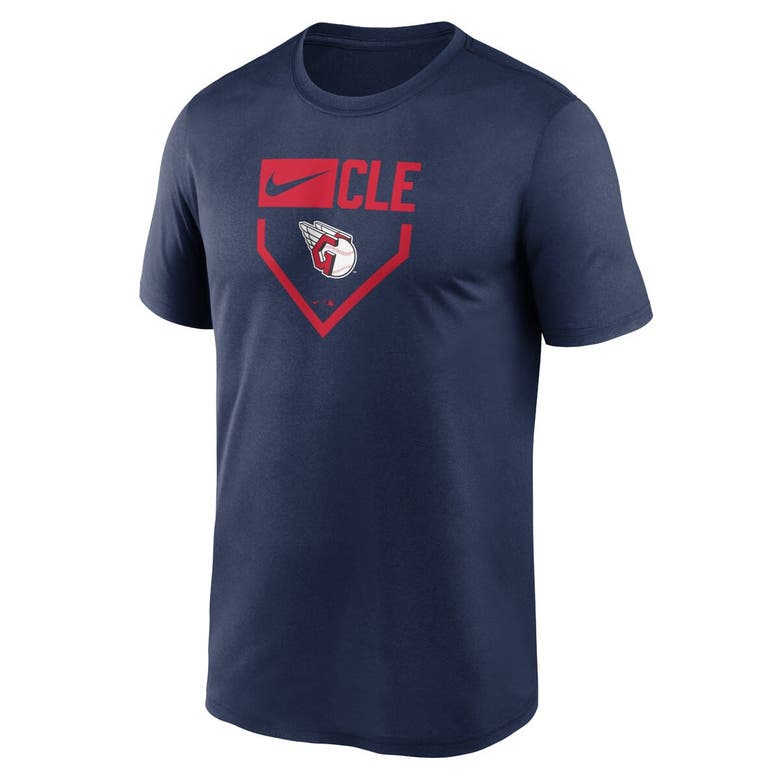 Shop Nike Navy Cleveland Guardians Home Plate Icon Legend Performance T-shirt