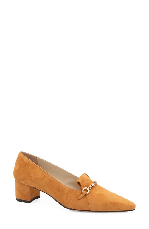 Panda Pointed Toe Pump in Whiskey Cashmere