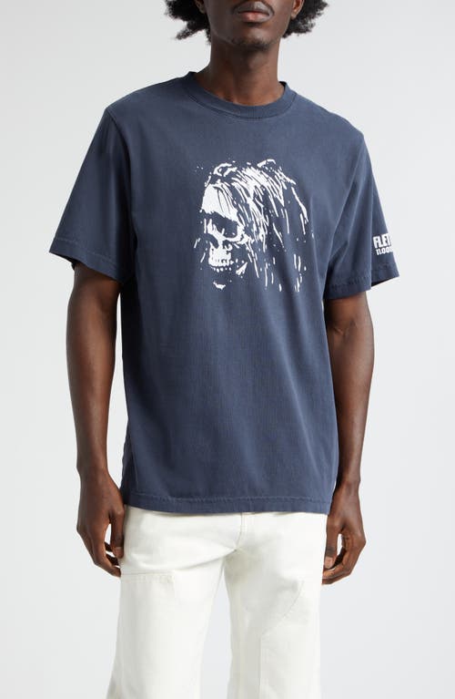 x Christian Fletcher Signature Graphic T-Shirt in Pigment Navy
