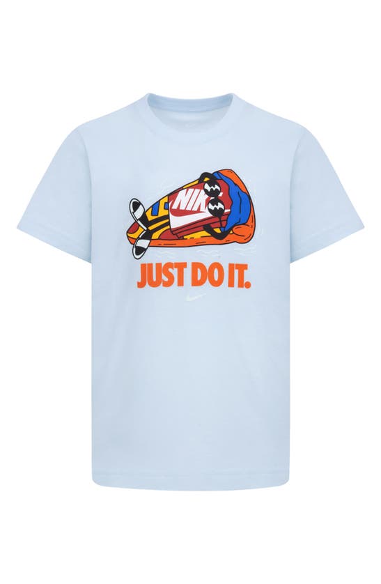 Shop Nike Kids' Boxy Graphic T-shirt In Glacier Blue