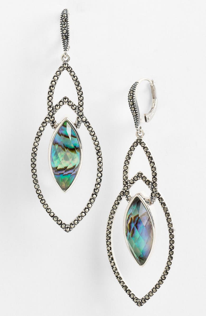 Judith Jack Abalone Doublet Marquise Drop Earrings | Nordstrom