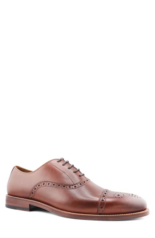 Shop Gordon Rush Bennett Cap Toe Oxford In Brandy