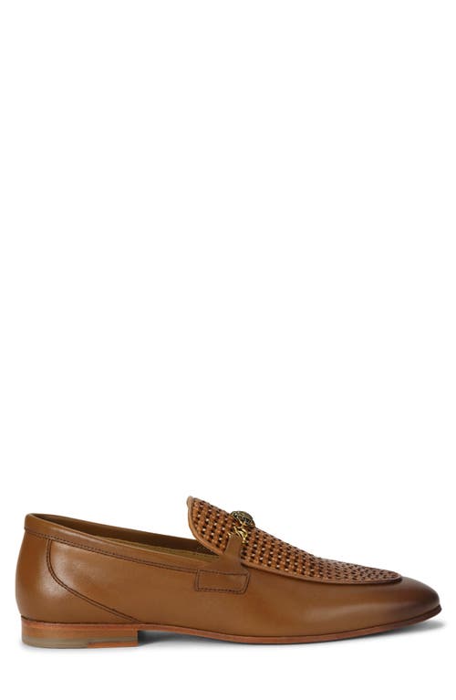 Shop Kurt Geiger London Ali Woven Bit Loafer In Light/pastel Brown