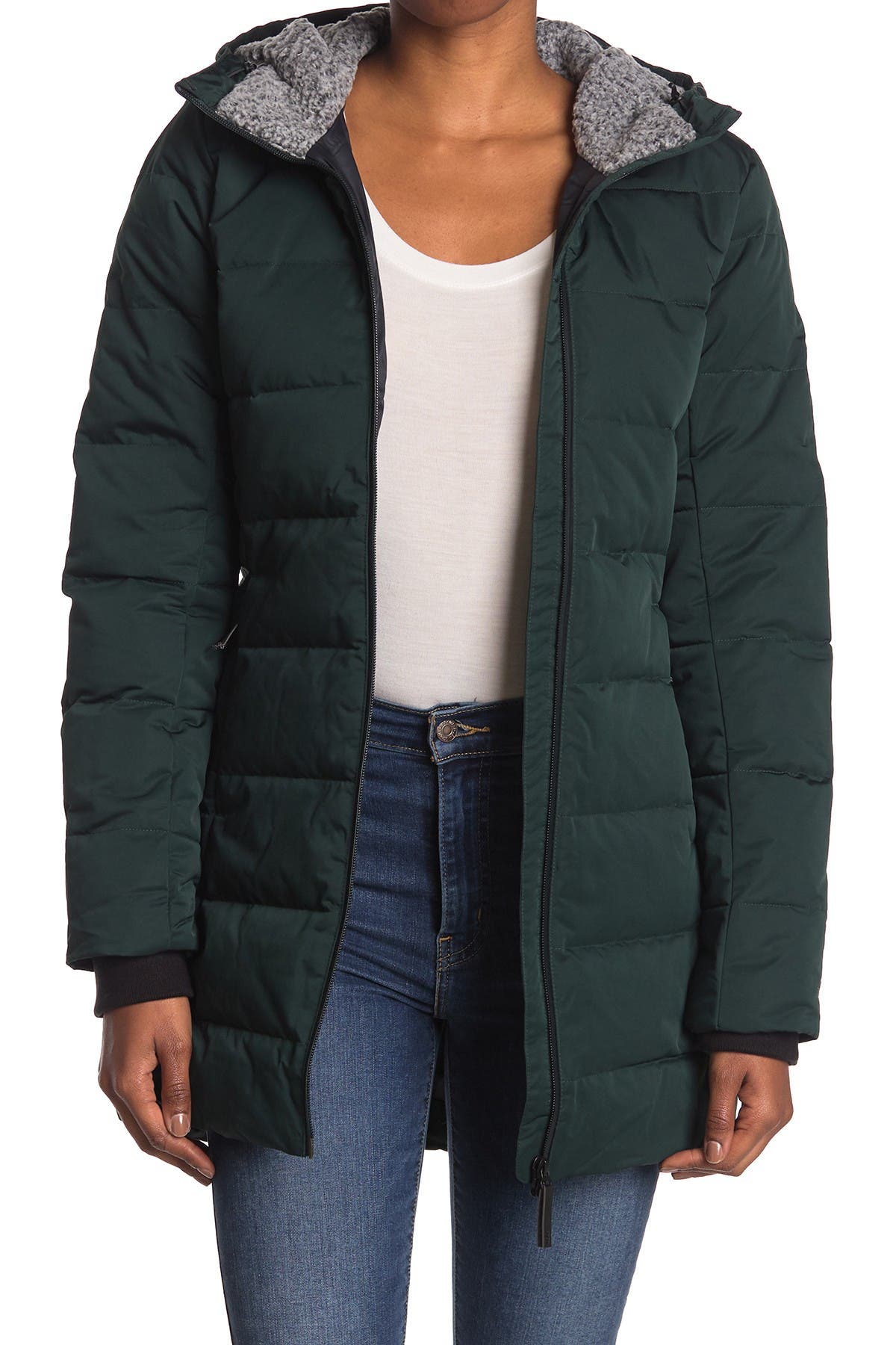 mint velvet bottle green padded coat