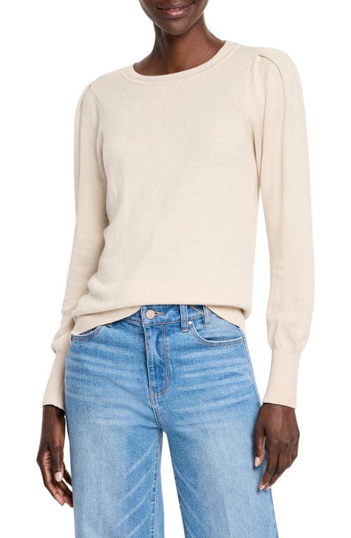 Shop Nic + Zoe Nic+zoe Pleat Shoulder Sweater In Rainy Day